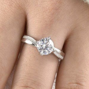 2ct Simulated Diamond Wedding Engagement Ring